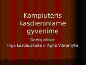 Kompiuteris mūsų kasdieniniame gyvenime