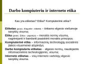 Darbo kompiuteriu ir interneto etika 2 puslapis