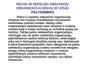 Organizacijų misijos ir vizijos 8 puslapis