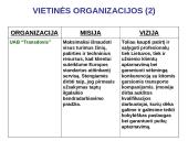 Organizacijų misijos ir vizijos 10 puslapis