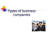 Types of business companies