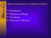 Ugdytinių ugdymo(si) motyvacijos pedagoginiai aspektai 7 puslapis