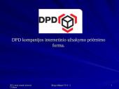 Užsakymų tvarkymo sistemos: siuntų kompanijos DPD ir DHL 6 puslapis