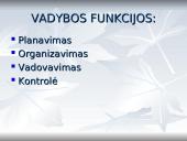 Vadyba. Samprata, reikšmė, problemos 8 puslapis