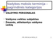 Vadybos samprata ir kategorijos 18 puslapis