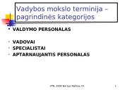 Vadybos samprata ir kategorijos 19 puslapis