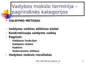 Vadybos samprata ir kategorijos 20 puslapis