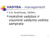 Vadybos samprata ir kategorijos 3 puslapis