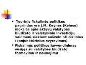 Valstybės sektorius. Fiskalinė politika 3 puslapis