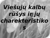 Viešųjų kalbų rūšys ir jų charakteristikos