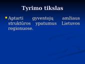 Gyventojų amžiaus struktūros ypatumai regionuose 2 puslapis