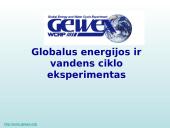 Globalus energijos ir vandens ciklo eksperimentas (GEWEX)