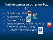Kompiuterių virusai ir informacijos apsauga 14 puslapis