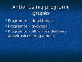 Kompiuterių virusai ir informacijos apsauga 16 puslapis