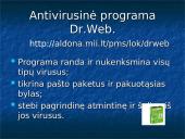 Kompiuterių virusai ir informacijos apsauga 17 puslapis