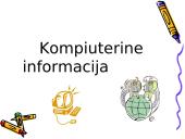 Informacijos klasifikacija ir savybės 16 puslapis