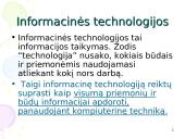 Informacinės visuomenės ir informacinių technologijų sąsaja 18 puslapis
