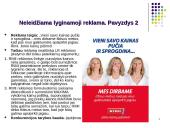 Klaidinanti reklama. Lyginamoji reklama 19 puslapis