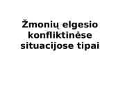 Konfliktai. Konfliktų sprendimo būdai 17 puslapis