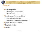Lietuvos energetikos ūkio privatizavimas: tarptautinė, Europos sąjungos ir Lietuvos respublikos teisė 2 puslapis