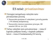 Lietuvos energetikos ūkio privatizavimas: tarptautinė, Europos sąjungos ir Lietuvos respublikos teisė 15 puslapis