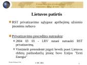 Lietuvos energetikos ūkio privatizavimas: tarptautinė, Europos sąjungos ir Lietuvos respublikos teisė 5 puslapis