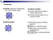 Matematikos pamokos skaidrėse: Keturkampiai 10 puslapis