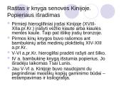 Rašto ir rankraštinės knygos svarba antikinėje visuomenėje 14 puslapis