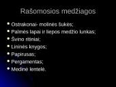 Raštas bei rankraštinės knygos svarba Antikinėje visuomenėje 11 puslapis