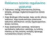 Reklamos teisinis reglamentavimas 4 puslapis