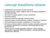 Reklamos teisinis reglamentavimas 9 puslapis