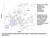 Sąryšis tarp NAO ir temperatūros bei kritulių kiekio Europoje (žiemos sezonu) laiko atžvilgiu 11 puslapis