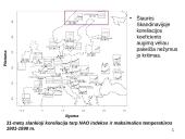 Sąryšis tarp NAO ir temperatūros bei kritulių kiekio Europoje (žiemos sezonu) laiko atžvilgiu 13 puslapis