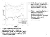 Sąryšis tarp NAO ir temperatūros bei kritulių kiekio Europoje (žiemos sezonu) laiko atžvilgiu 15 puslapis