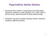 Sąryšis tarp NAO ir temperatūros bei kritulių kiekio Europoje (žiemos sezonu) laiko atžvilgiu 3 puslapis