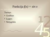 Funkcija f(x) = sin x  2 puslapis