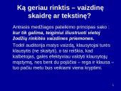 Vaizdinės priemonės. Skaidrių parengimas 17 puslapis