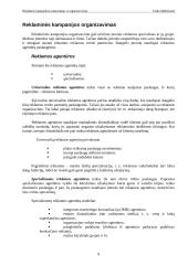 Reklaminės kampanijos planavimas ir organizavimas 9 puslapis