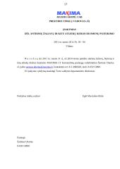 Dokumentų valdymas: UAB "Maxima LT" 17 puslapis