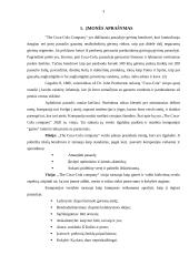 Tarptautinės kompanijos marketingo ypatumai: "The Coca-Cola Company" 3 puslapis