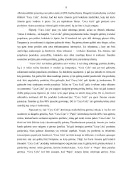 Tarptautinės kompanijos marketingo ypatumai: "The Coca-Cola Company" 6 puslapis