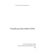 Virtualūs privatūs tinklai (VPN) 1 puslapis