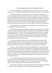 Guy de Maupassant "The Necklace"