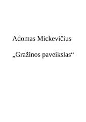 A. Mickevičius "Gražina" 3 puslapis