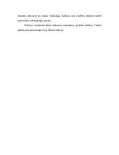 K. Boruta "Baltaragio malūnas". Tėvo ir dukters tarpusavio santykiai 4 puslapis