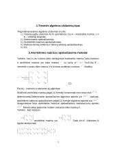 Tiesinių lygčių sprendimas, atvirkštinės matricos metodu su programa MathCad 3 puslapis