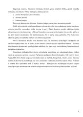 Duomenų bazių taikymas VGTU internetiniame tinklapyje 4 puslapis