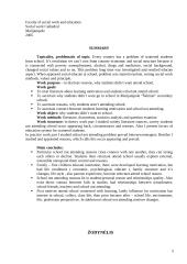 Moksleivių mokyklos nelankymo priežasčių analizė 5 puslapis