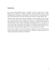 Cultural Differences in Media. Africa vs. West Europe 2 puslapis