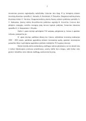 Tiesioginių užsienio investicijų tendencijos Lietuvoje 3 puslapis
